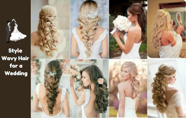 Style Wavy Hair for a Wedding