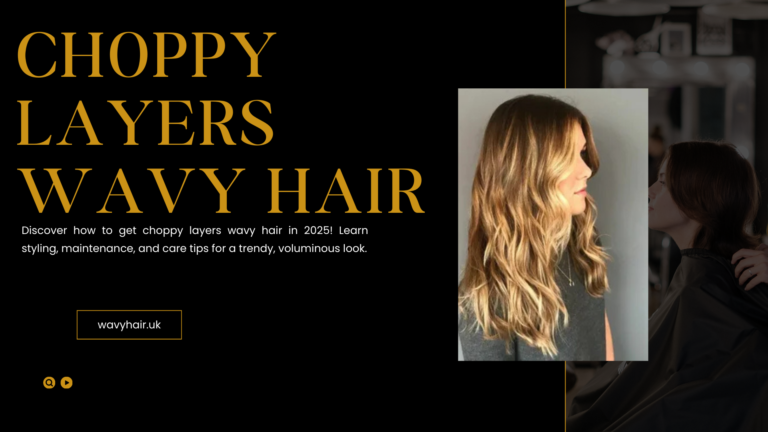 choppy layers wavy hair